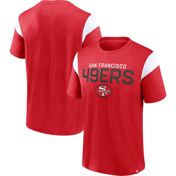 Men's San Francisco 49ers Red/White Home Stretch Team T-Shirt Men's San Francisco 49ers Red/White Home Stretch Team T-Shirt